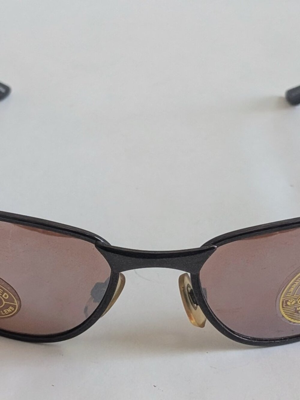 NWT Vintage 90's Rectangle Metal Retro Style Sport Sunglasses (D. Gunmetal)